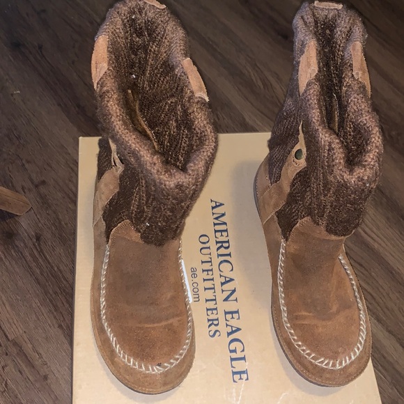 American Eagle Outfitters Shoes | American Eagle Winter Boots | Color: Brown | Size: 7.5 | Carmen1676's Closet